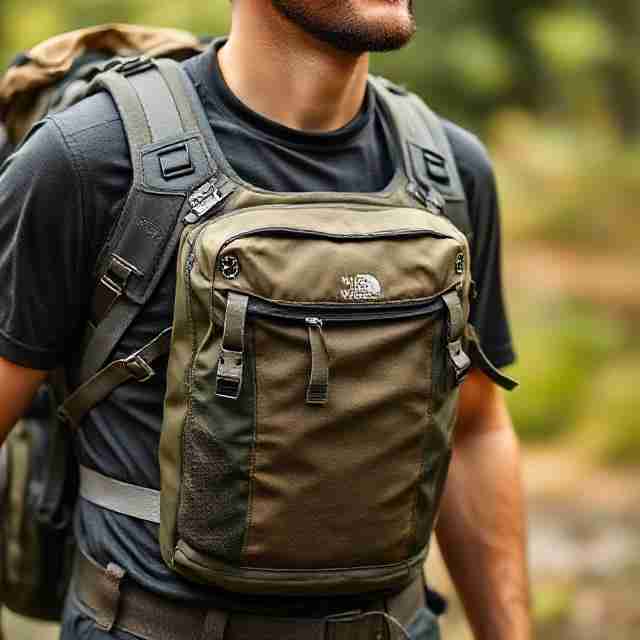 The Definitive Guide to Choosing and Using a Chest Holster for Hiking 8 a person using a chest holster for hiking