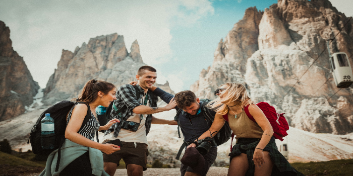 A group of happy hikers 1