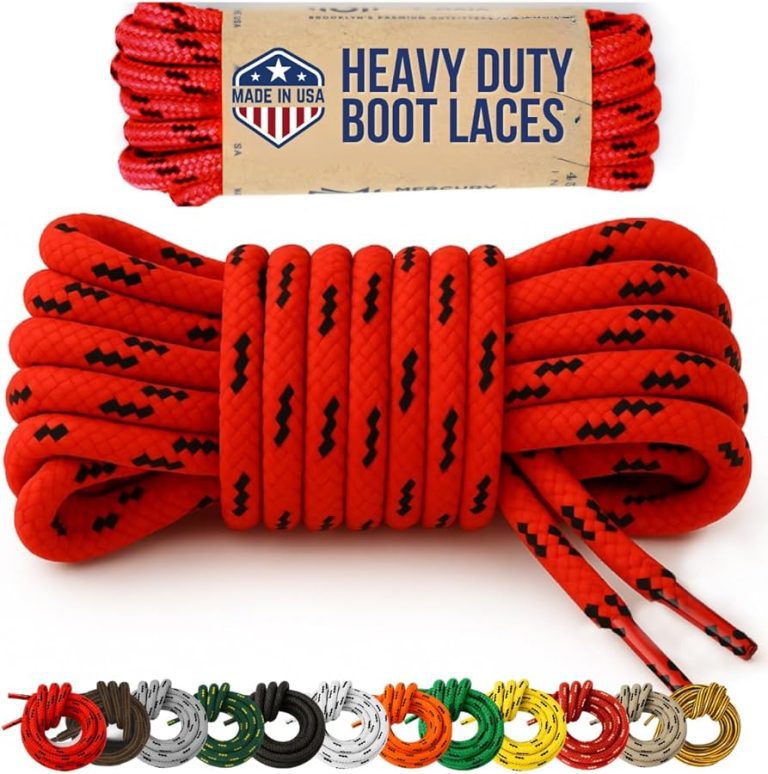 10 Best Red Shoelaces for Hiking Boots That Add Style and Stay Secure 11 Colorful heavy duty boot laces